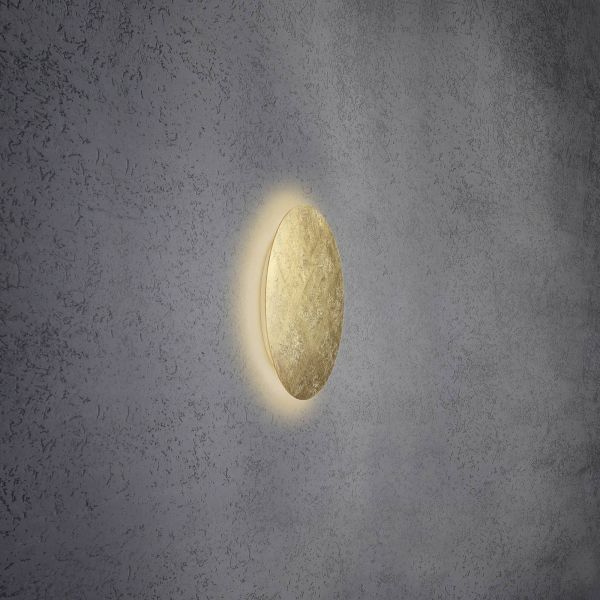  Escale Escale Blade Led Wall Light, Gold Leaf, ø 34 Cm 