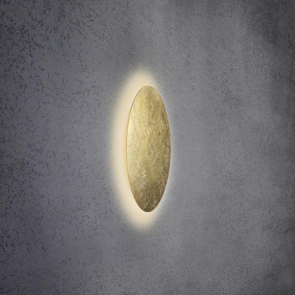  Escale Escale Blade Led Wall Light, Gold Leaf, ø 44 Cm 