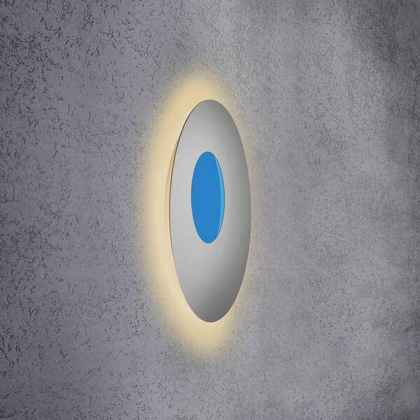  Escale Escale Blade Open Led Wall Lamp Rgbw Silver ø59cm 