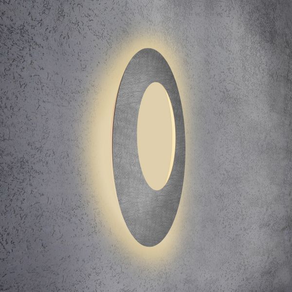  Escale Escale Blade Open Led Wall Light, Concrete ø 79 Cm 