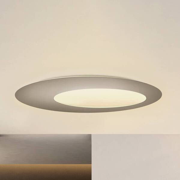  Escale Escale Blade Open Led Wall Light Taupe ø 95 Cm 