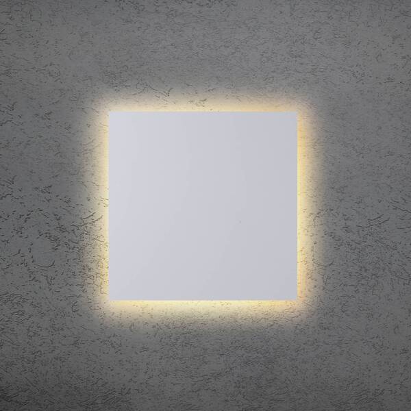  Escale Escale Blade Q Led Wall Light, White, 34 X 34 Cm, Metal, Dimmable 
