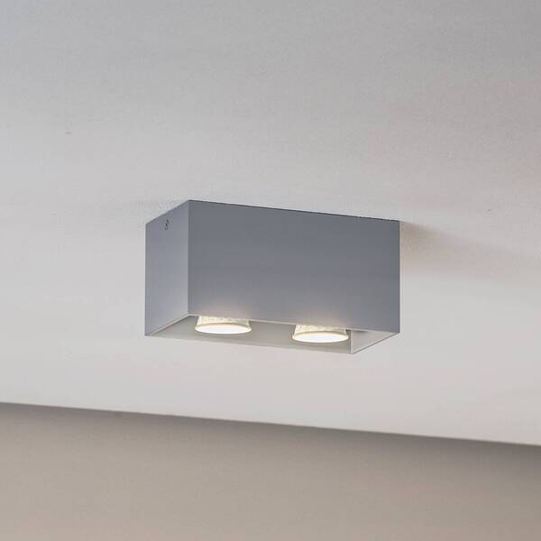 Euluna Euluna Ara Maxi Ceiling Light Made Of Aluminium, 2-bulb, Grey 
