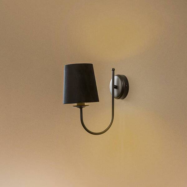  Euluna Euluna Bona Wall Light, 1-bulb, Black 