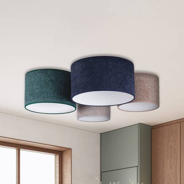  Euluna Euluna Boucle Ceiling Light, 4-bulb, Blue/green/cappuccino/grey 