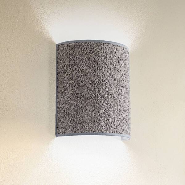  Euluna Euluna Boucle Wall Light In Fabric, Grey 