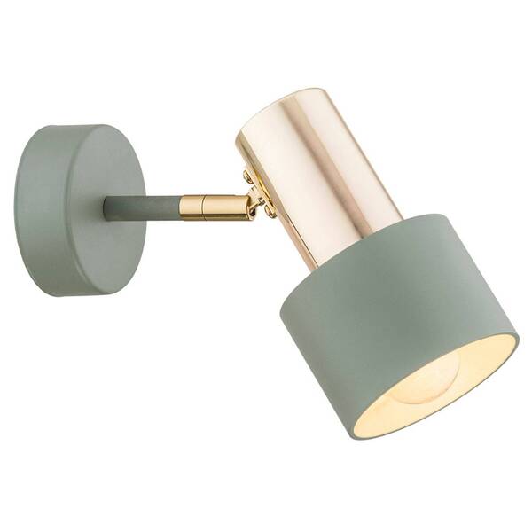  Euluna Euluna Destin Wall Spotlight, 1-bulb Green/brass 