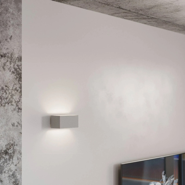  Euluna Euluna Elestren Wall Light, Angular, Grey 