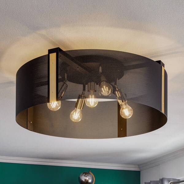  Euluna Euluna Etro Ceiling Light, ø 70 Cm, Black/gold 