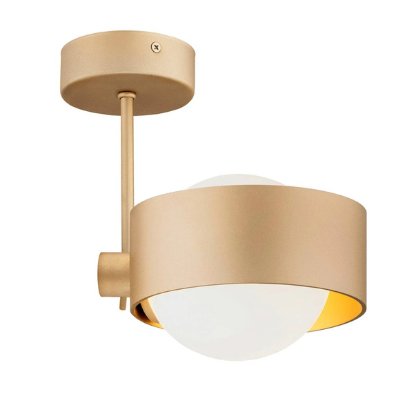  Euluna Euluna Mado Ceiling Light, Opal Glass/brass, 1-bulb 