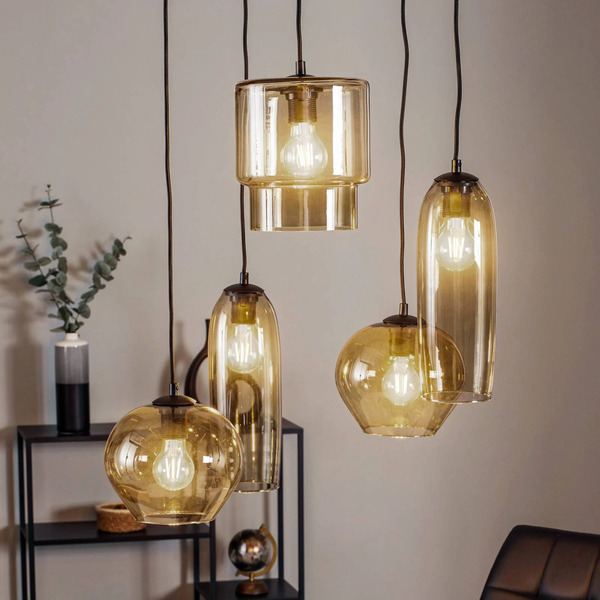  Euluna Euluna Svala Pendant Lampshade, Variable, 5-bulb, Round 