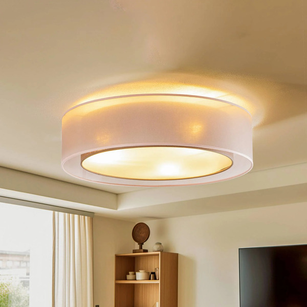  Euluna Euluna Tibu Ceiling Lamp, Textile, ø50cm, Earth-coloured 