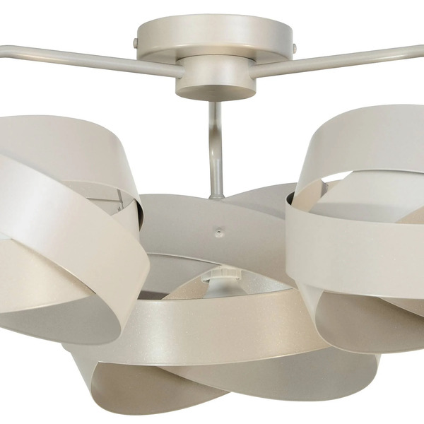  Euluna Euluna Tornado Ceiling Light, Beige, 3-bulb 