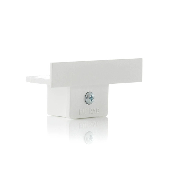  Eutrac Eutrac End Cap For Recessed Rail, White 