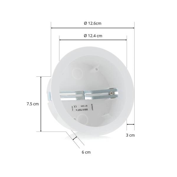 Eutrac Eutrac Installation Pot For Body Monopoint, White 