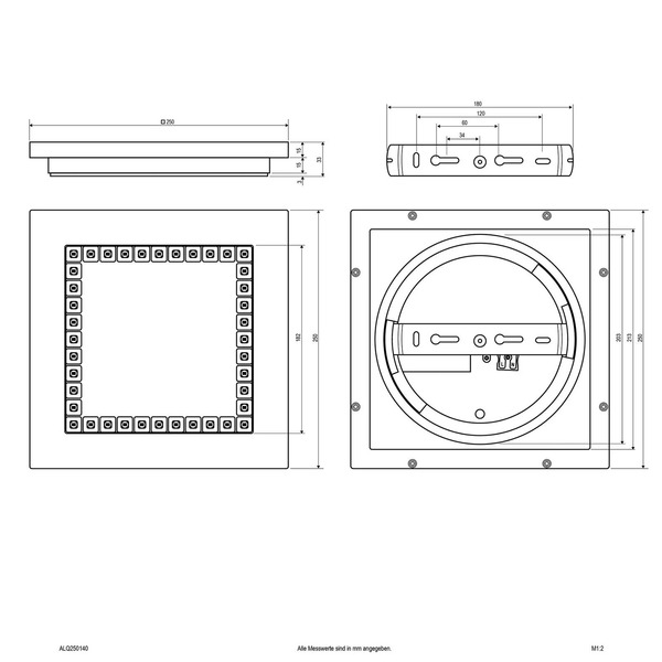  Evn Evn Alq Led Panel White 12w 25x25cm 4,000k 