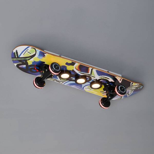  Evotec Evotec Easy Cruiser Graffiti Skateboard Led Ceiling Light 