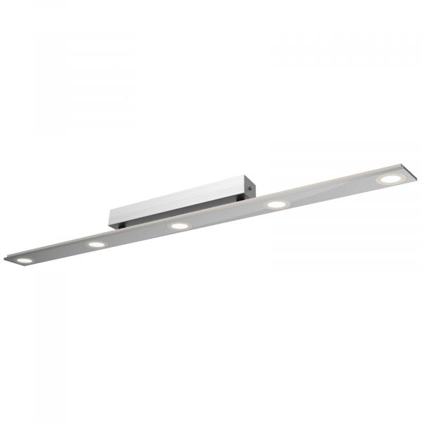  Evotec Evotec Pano Elongated Led Ceiling Lamp, Metallic 