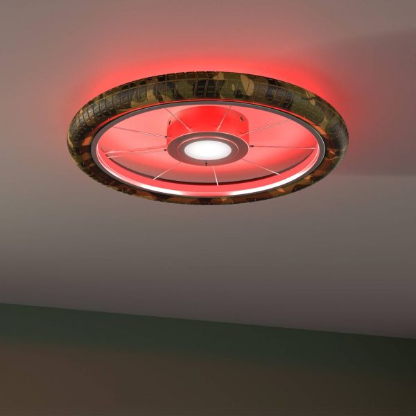  Evotec Evotec Wheel Led Ceiling Light, Rgb, Camouflage 