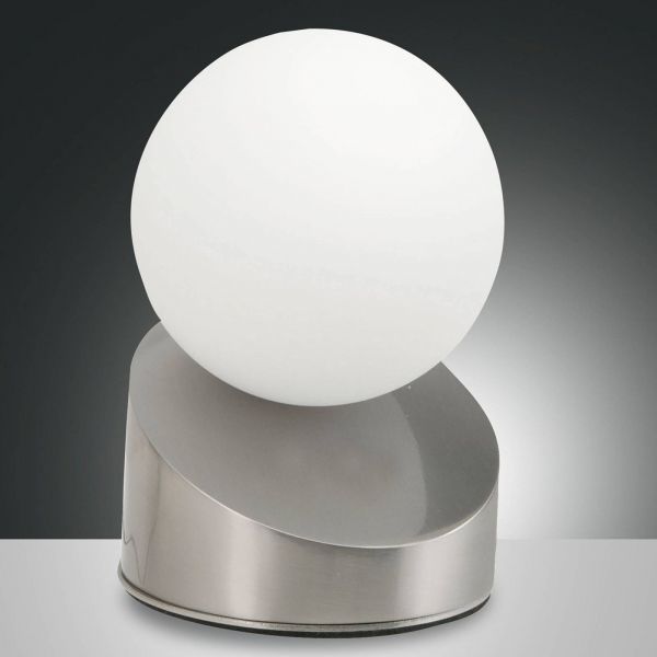  Fabas Luce Fabas Luce Appealing Led Table Lamp Gravity, Nickel 