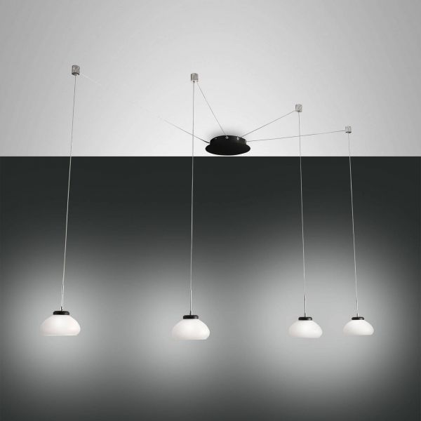  Fabas Luce Fabas Luce Arabella Hanging Lamp Decentralised 4-bulb White 