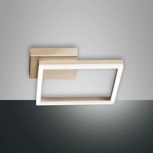  Fabas Luce Fabas Luce Bard Led Ceiling Light 27 X 27 Cm Matt Gold Finish 