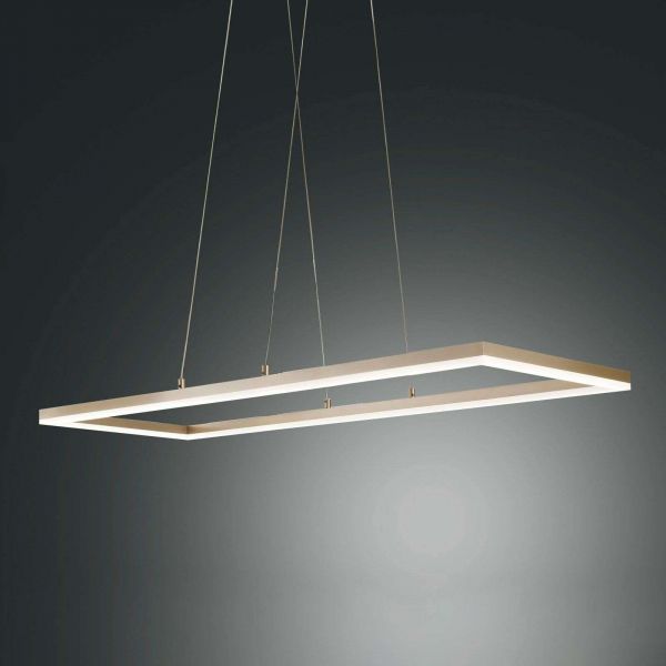  Fabas Luce Fabas Luce Bard Led Pendant Light 92 X 32 Cm Matt Gold Finish 