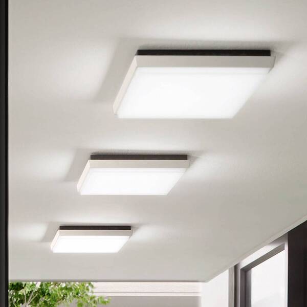  Fabas Luce Fabas Luce Desdy Led Outdoor Ceiling Light, 30x30 Cm, White 