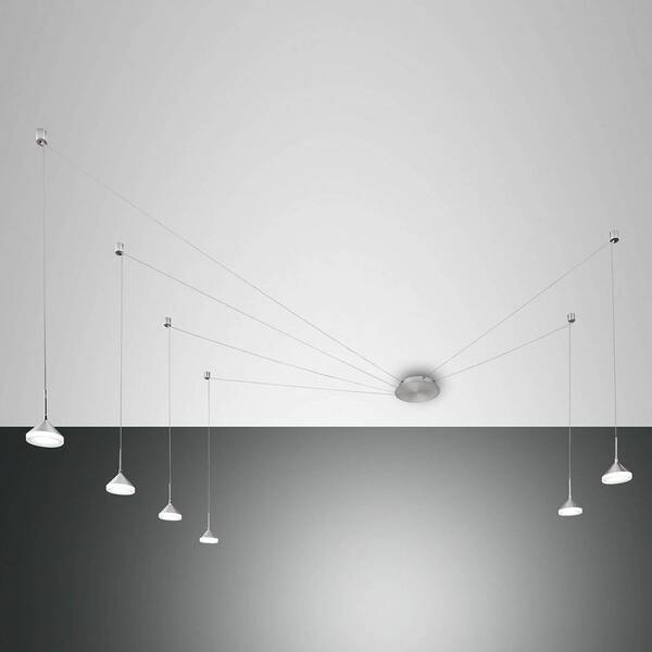 Fabas Luce Fabas Luce Isabella Led Pendant Light, 6-bulb, Aluminium 