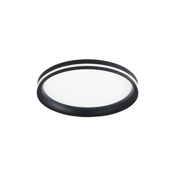  Fabas Luce Fabas Luce Isy Led Ceiling Lamp, Black, ø 35 Cm, Metal, Cct, Dimmable 