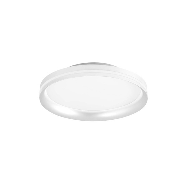  Fabas Luce Fabas Luce Isy Led Ceiling Lamp, White, ø 35 Cm, Metal, Cct, Dimmable 