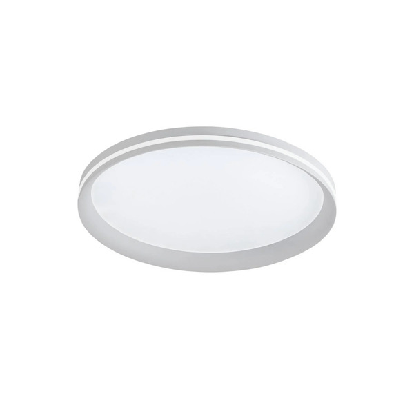  Fabas Luce Fabas Luce Led Ceiling Lamp Isy, White, ø 45 Cm, Metal, Cct, Dimmable 