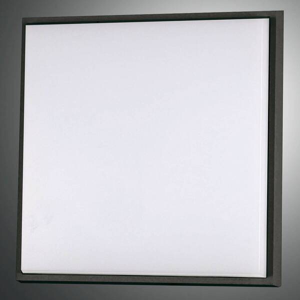  Fabas Luce Fabas Luce Led Ceiling Light Desdy, 30x30 Cm, Ip54, Black 