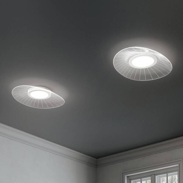  Fabas Luce Fabas Luce Led Ceiling Light Vela, White, Dimmer 