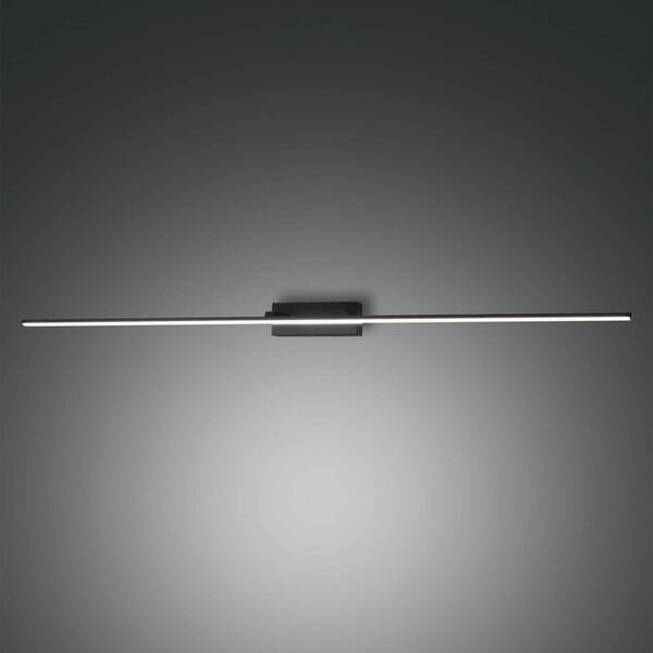  Fabas Luce Fabas Luce Led Mirror Light Nala, Black, Width 110 Cm, Metal 