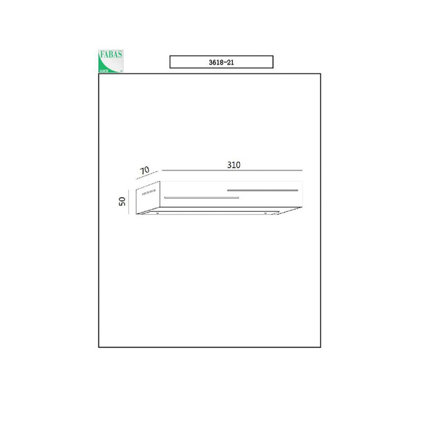  Fabas Luce Fabas Luce Led Wall Lamp Banny, Anthracite, Width 31cm, Up- & Downlight 