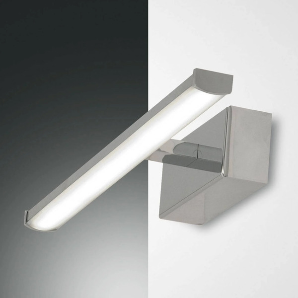 Fabas Luce Fabas Luce Led Wall Light Nala, Chrome, Width 30 Cm 