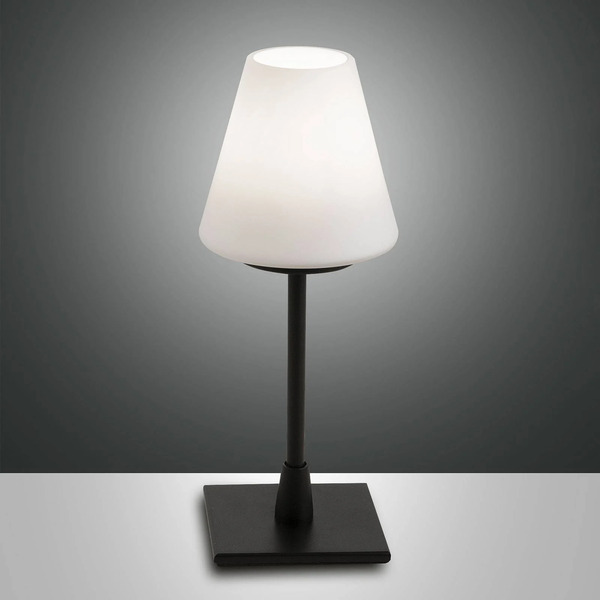  Fabas Luce Fabas Luce Lucy Led Table Lamp With Touch Dimmer, Black 