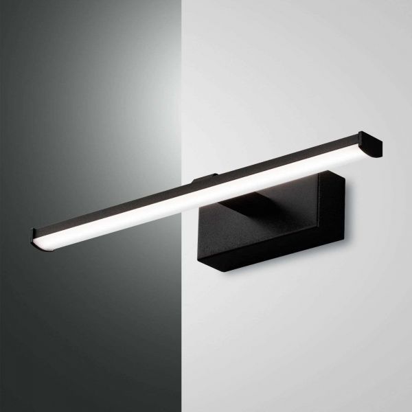  Fabas Luce Fabas Luce Nala Led Wall Light, Black, Width 30 cm 