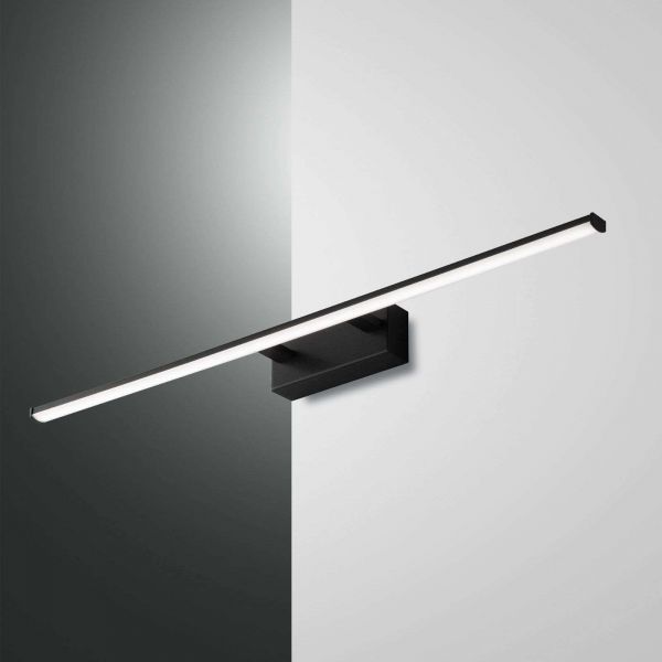  Fabas Luce Fabas Luce Nala Led Wall Light, Black, Width 75 cm 
