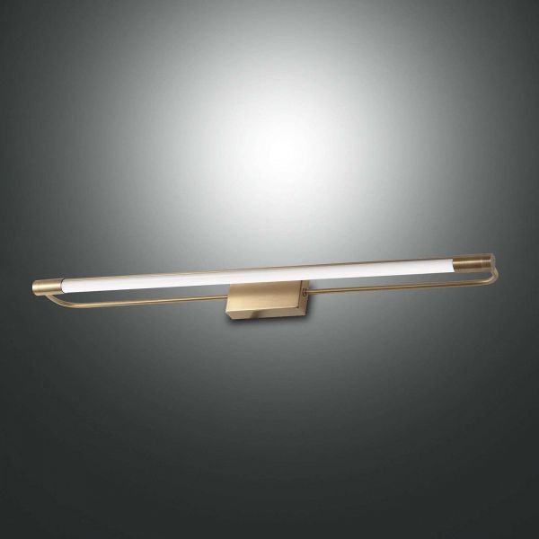  Fabas Luce Fabas Luce Rapallo Led Wall Light, Brass, Ip44, 60 cm 