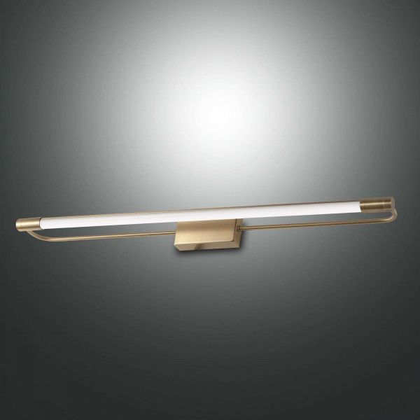  Fabas Luce Fabas Luce Rapallo Led Wall Light, Brass, Ip44, 80 cm 