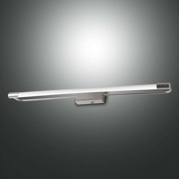  Fabas Luce Fabas Luce Rapallo Led Wall Light, Chrome, Ip44, 60 cm 