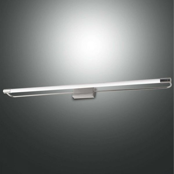  Fabas Luce Fabas Luce Rapallo Led Wall Light, Chrome, Ip44, 80 cm 