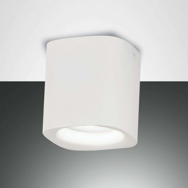  Fabas Luce Fabas Luce Smooth Ceiling Light, One-bulb, White, Ip44 