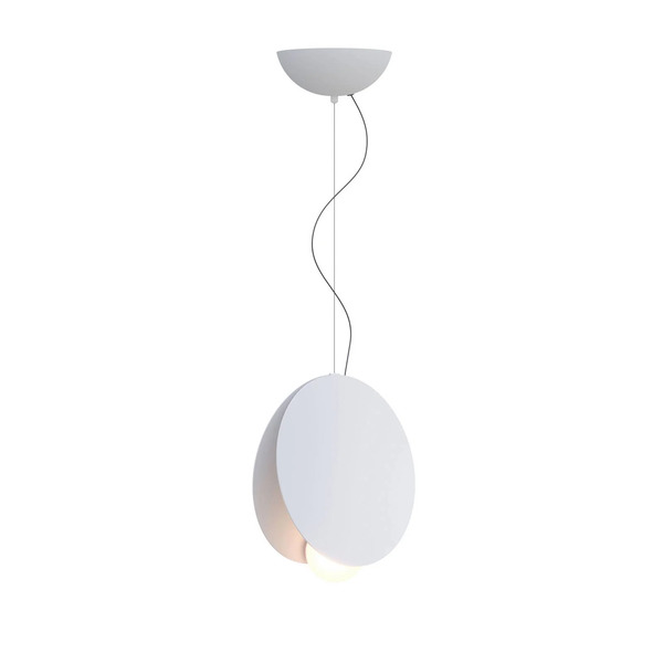  Fabbian Fabbian Akoya Pendant Light, White, ø30cm, 3000k, 1-10vdimmable 