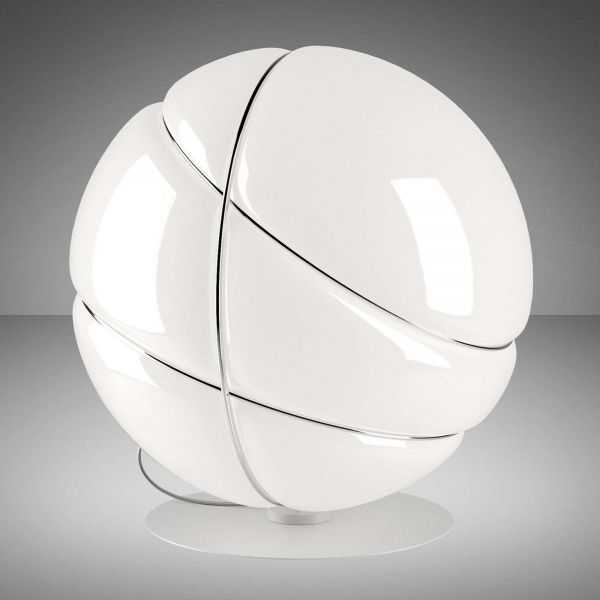  Fabbian Fabbian Armilla Glass Table Lamp White, Chrome 