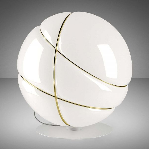  Fabbian Fabbian Armilla Glass Table Lamp White, Gold 