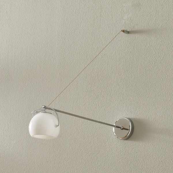  Fabbian Fabbian Beluga White Wall Lamp 1-bulb Protruding 
