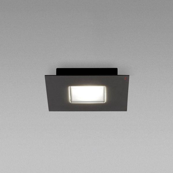  Fabbian Fabbian Black Quarter Led Ceiling Lamp 